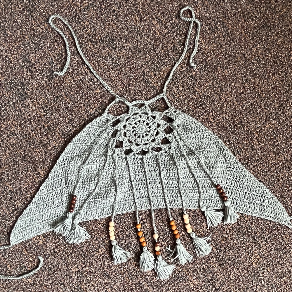 Hand Crocheted Boho Top